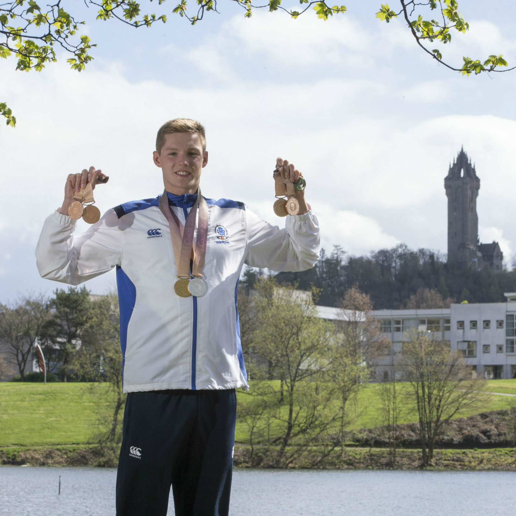 University of Stirling swimmer, Duncan Scott, brought home six medals from the G